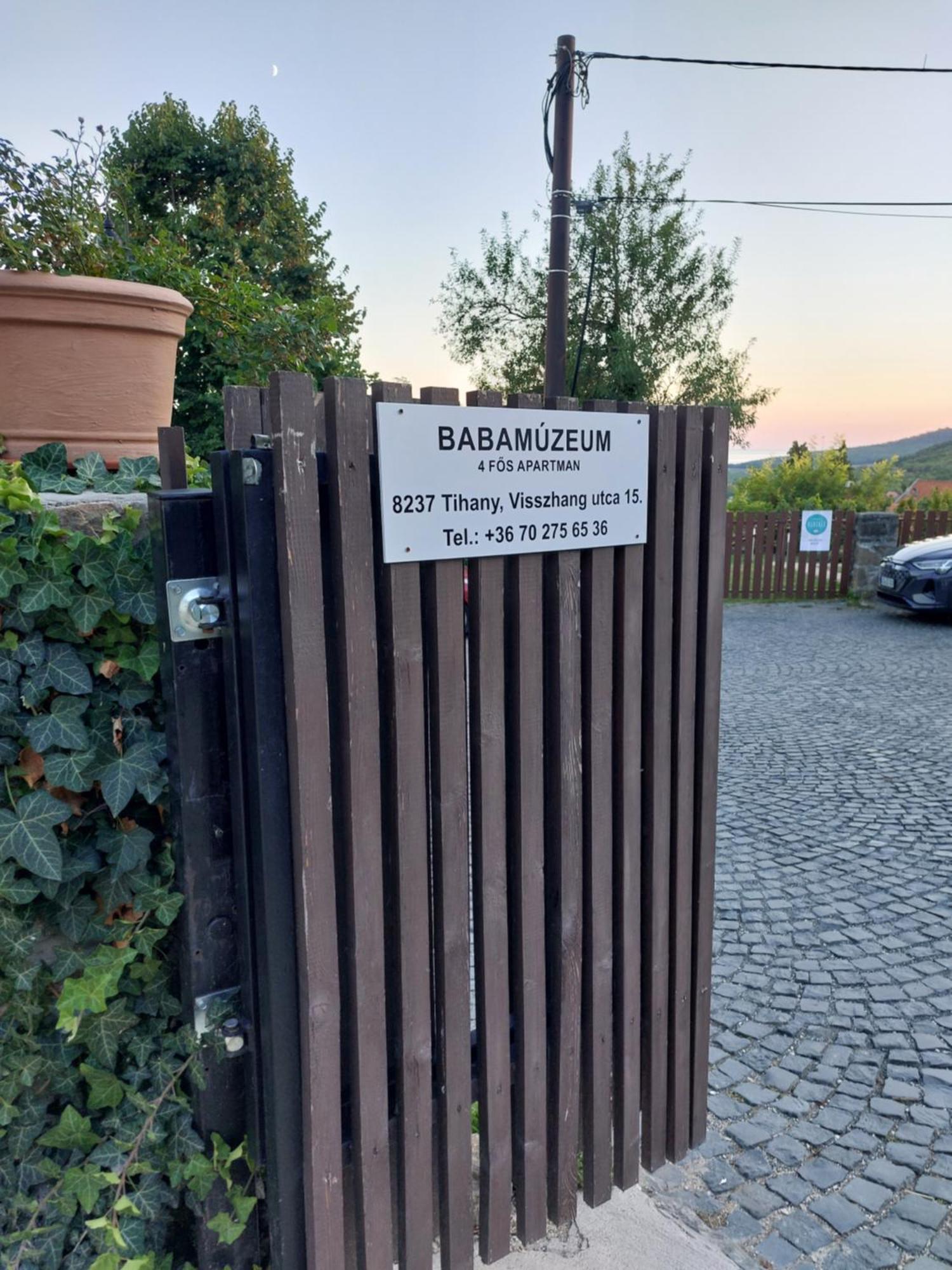 Babamuzeum Apartman Tihany Exterior photo